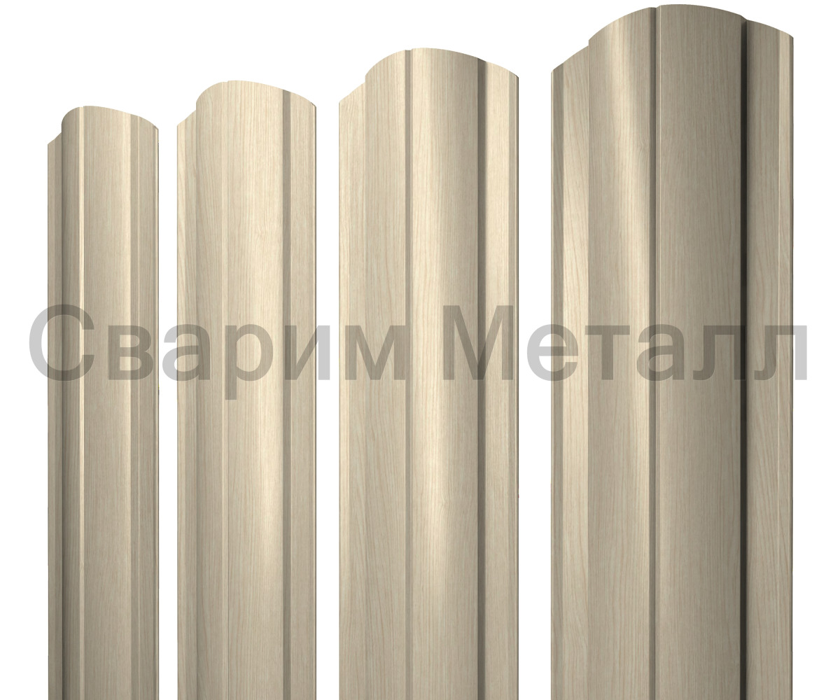 Круглый фигурный 0,45 Print Elite Milky Wood Штакетник Круглый фигурный 0,45 Print Elite Milky Wood