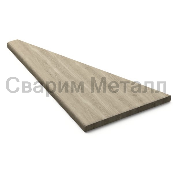 Забежная ступень для лестницы (треугольная), Дуб, сорт АВ цельный