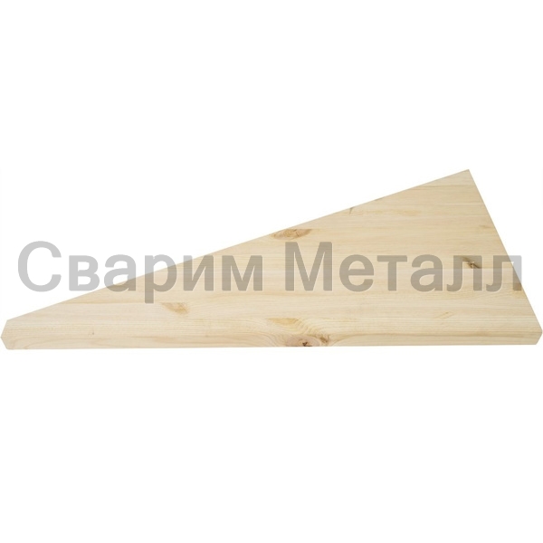 Забежная ступень для лестницы (треугольная) Сосна, сорт АВ цельный