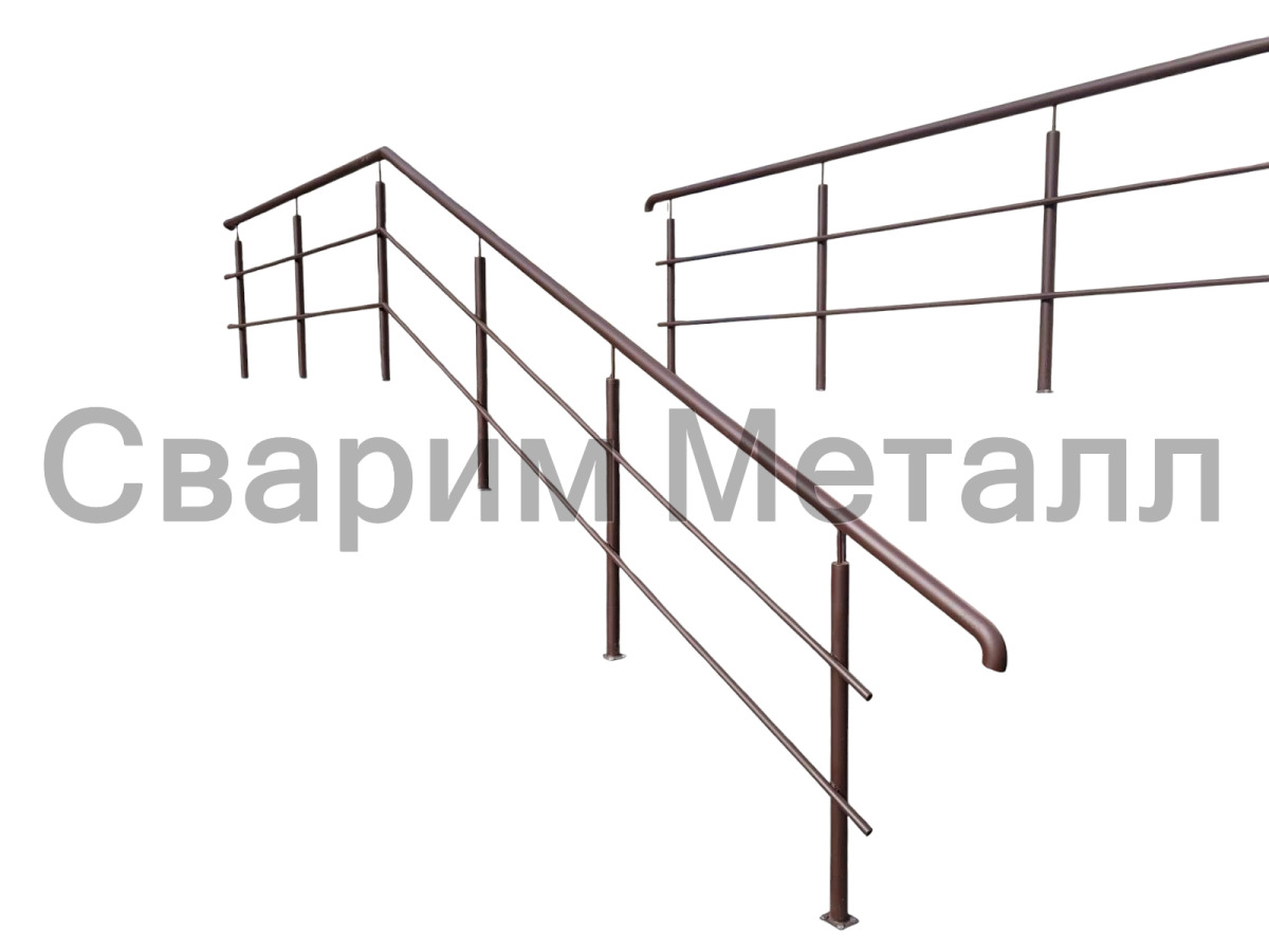 Поручень со струнами «Классика» 2 ригеля